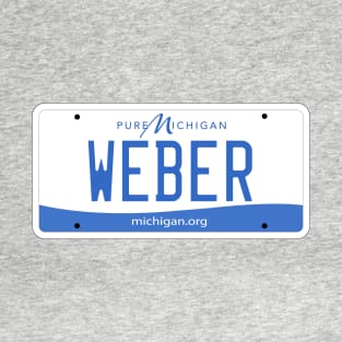 Michigan Weber Vanity license plate T-Shirt